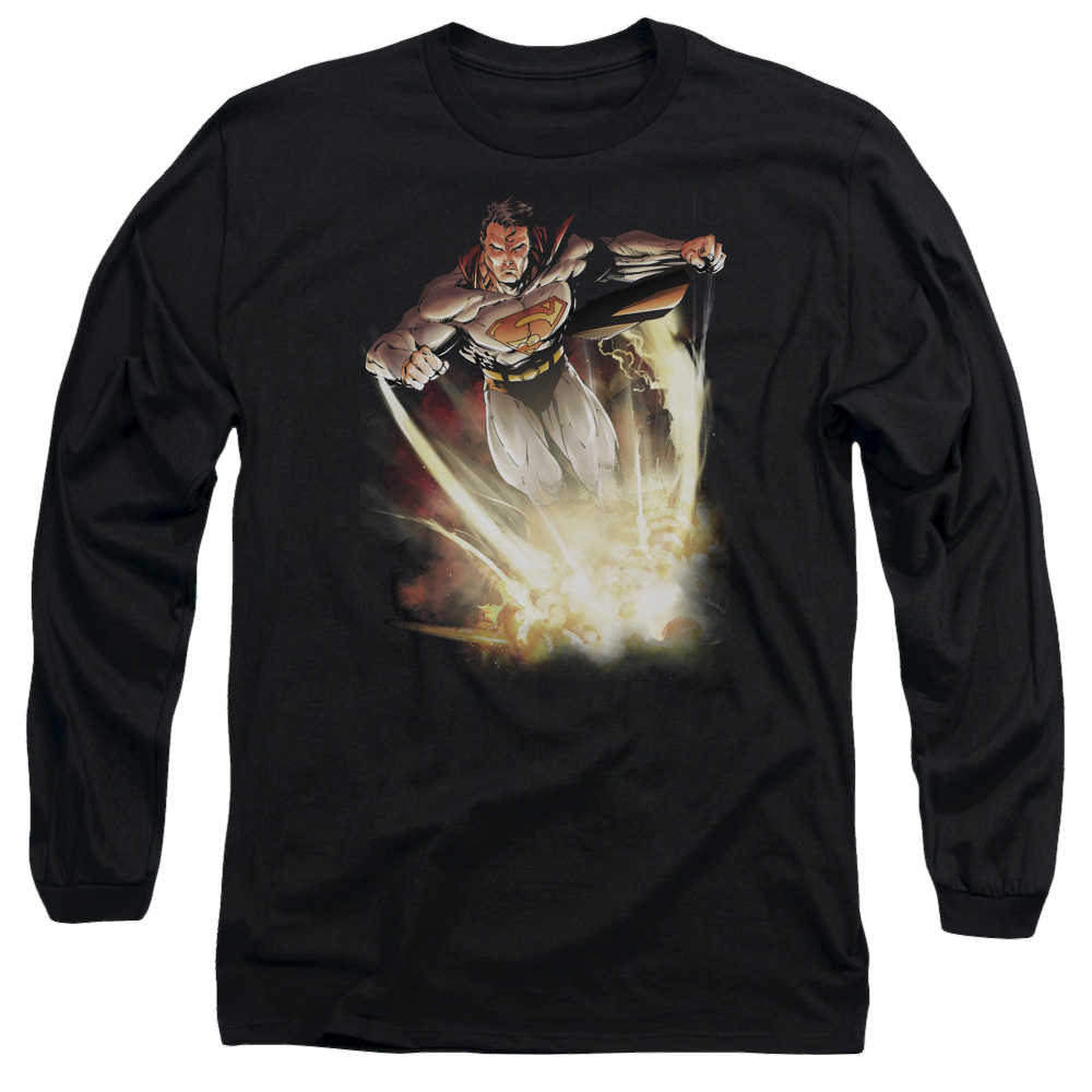 Superman Explosive - Men's Long Sleeve T-Shirt Men's Long Sleeve T-Shirt Superman   