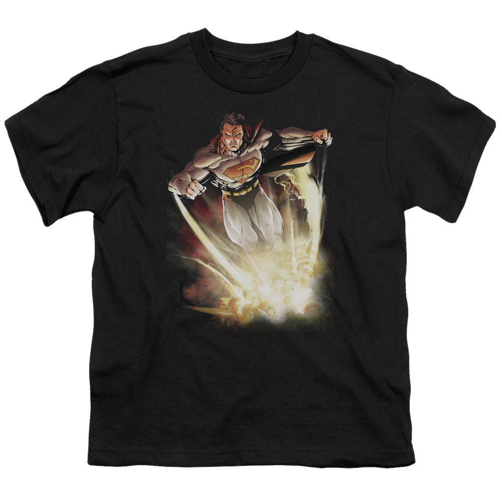 Superman Explosive - Youth T-Shirt Youth T-Shirt (Ages 8-12) Superman   