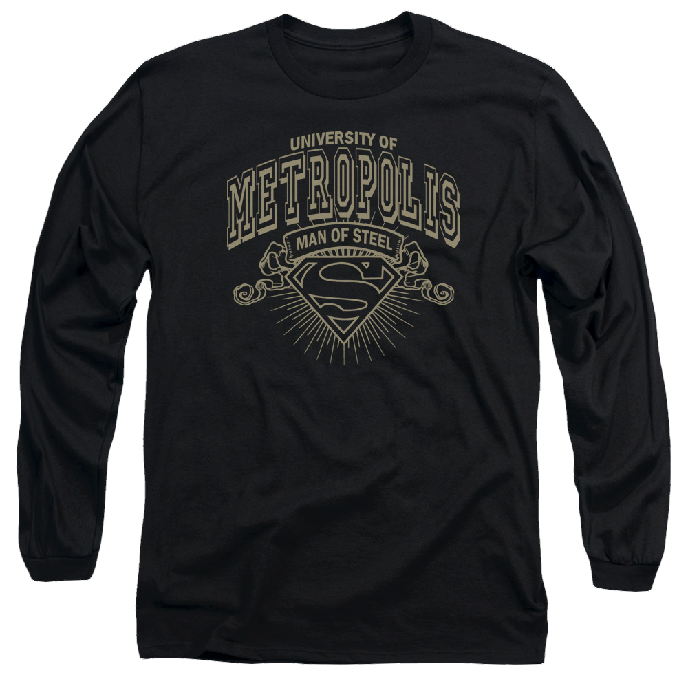 Superman University Of Metropolis - Men's Long Sleeve T-Shirt Men's Long Sleeve T-Shirt Superman   