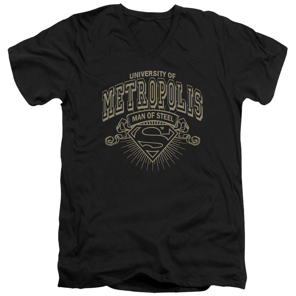 Superman University Of Metropolis - Men's V-Neck T-Shirt Men's V-Neck T-Shirt Superman   