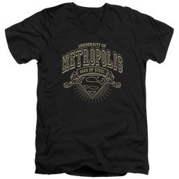 Superman University Of Metropolis - Men's V-Neck T-Shirt Men's V-Neck T-Shirt Superman   