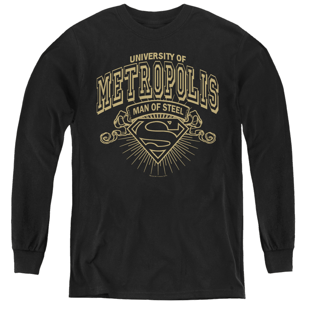 Superman University Of Metropolis - Youth Long Sleeve T-Shirt Youth Long Sleeve T-Shirt Superman   