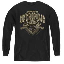 Superman University Of Metropolis - Youth Long Sleeve T-Shirt Youth Long Sleeve T-Shirt Superman   