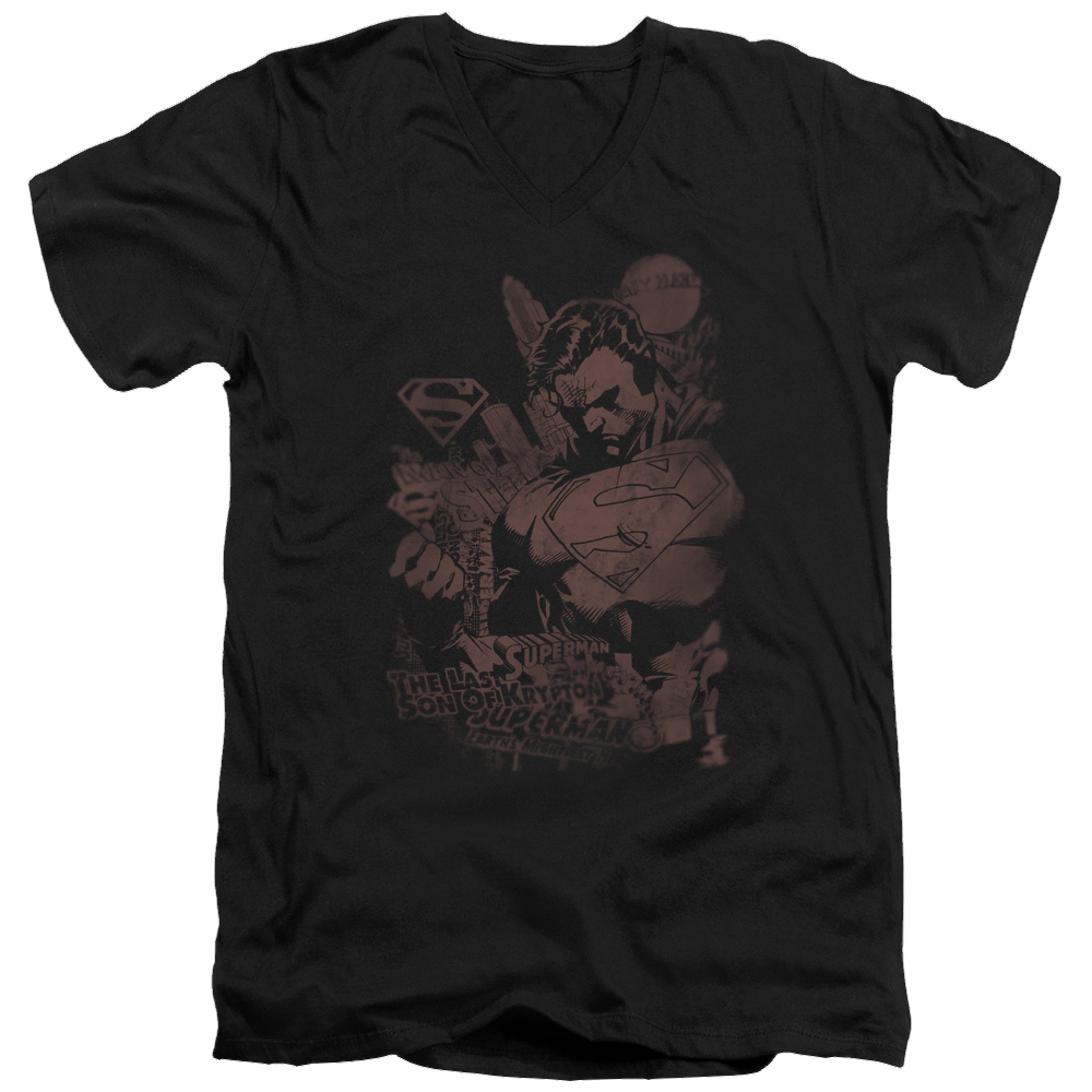 Superman Somber Power - Men's V-Neck T-Shirt Men's V-Neck T-Shirt Superman   