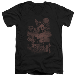 Superman Somber Power - Men's V-Neck T-Shirt Men's V-Neck T-Shirt Superman   