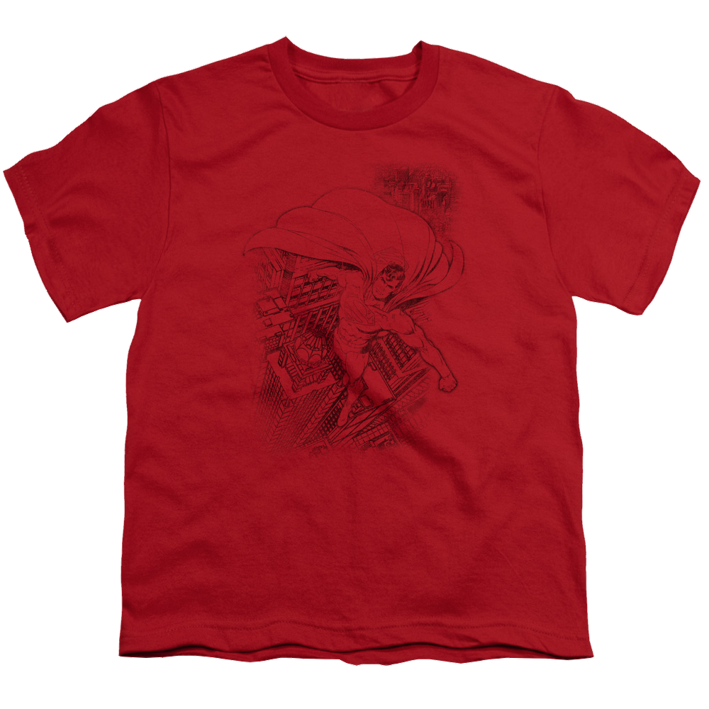 Superman In The City - Kid's T-Shirt Kid's T-Shirt (Ages 4-7) Superman   