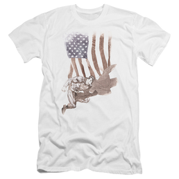 Superman Super American - Men's Premium Slim Fit T-Shirt Men's Premium Slim Fit T-Shirt Superman   