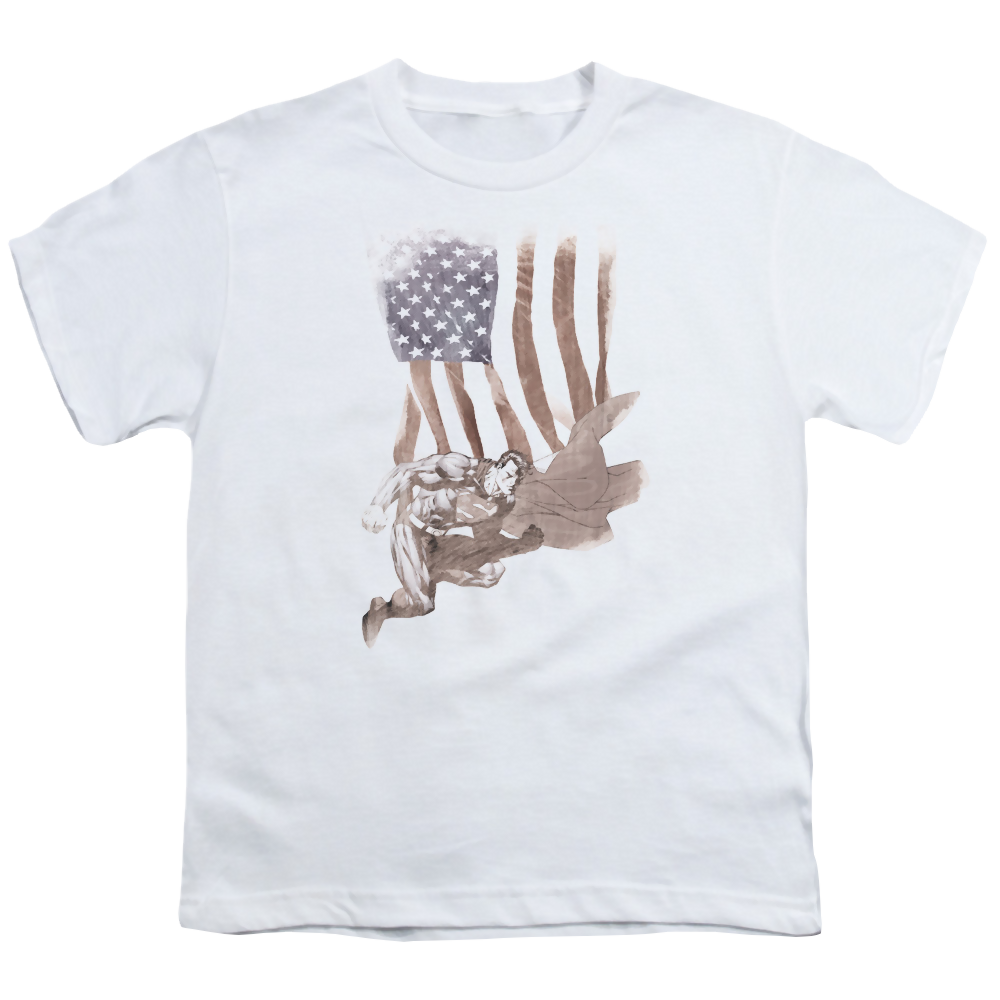 Superman Super American - Youth T-Shirt Youth T-Shirt (Ages 8-12) Superman   