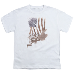 Superman Super American - Youth T-Shirt Youth T-Shirt (Ages 8-12) Superman   