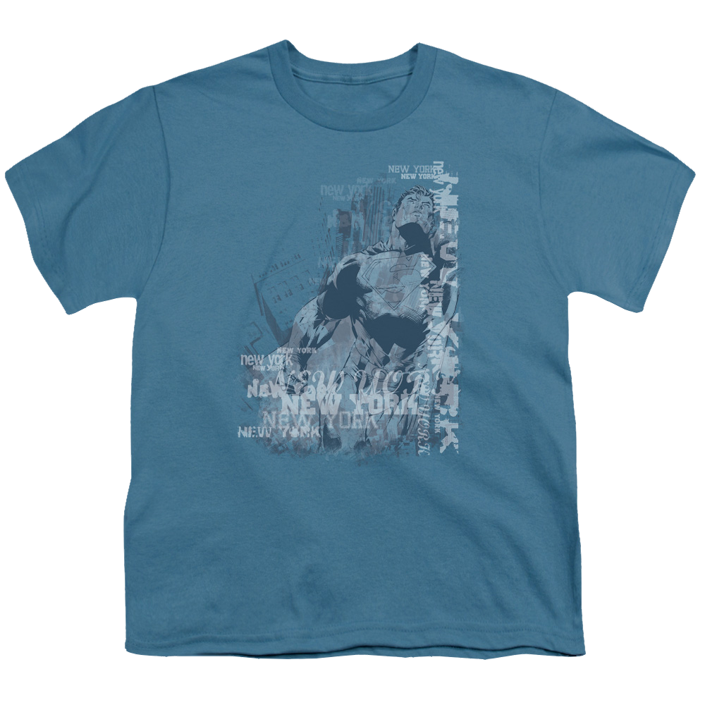 Superman Super City - Youth T-Shirt Youth T-Shirt (Ages 8-12) Superman   