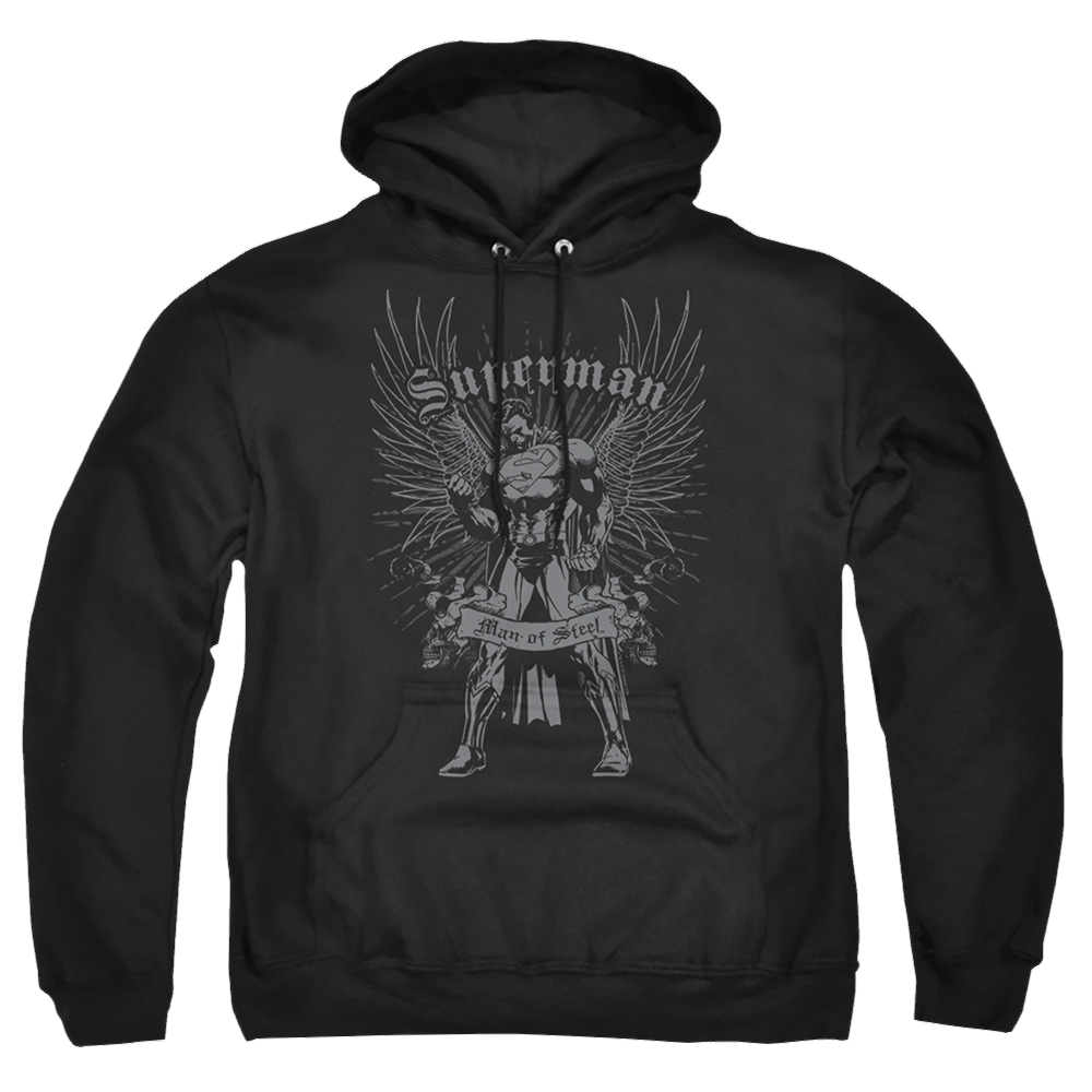 Superman Steel - Pullover Hoodie Pullover Hoodie Superman   