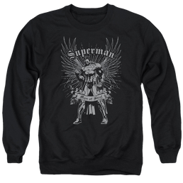 Superman Steel - Men's Crewneck Sweatshirt Men's Crewneck Sweatshirt Superman   