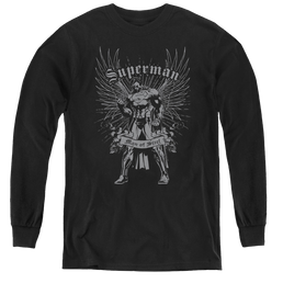 Superman Steel - Youth Long Sleeve T-Shirt Youth Long Sleeve T-Shirt Superman   