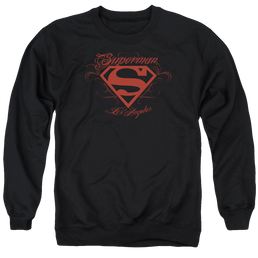 Superman La - Men's Crewneck Sweatshirt Men's Crewneck Sweatshirt Superman   