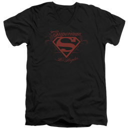 Superman La - Men's V-Neck T-Shirt Men's V-Neck T-Shirt Superman   