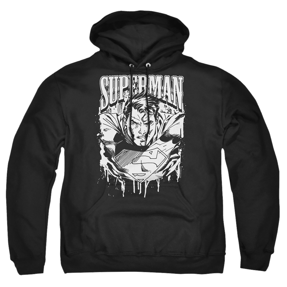 Superman Super Metal - Pullover Hoodie Pullover Hoodie Superman   