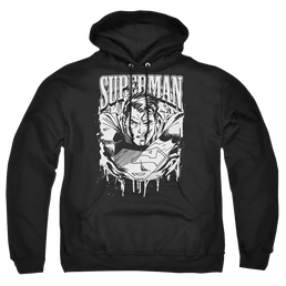 Superman Super Metal - Pullover Hoodie Pullover Hoodie Superman   
