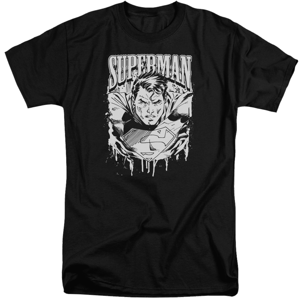 Superman Super Metal - Men's Tall Fit T-Shirt Men's Tall Fit T-Shirt Superman   
