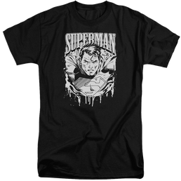 Superman Super Metal - Men's Tall Fit T-Shirt Men's Tall Fit T-Shirt Superman   