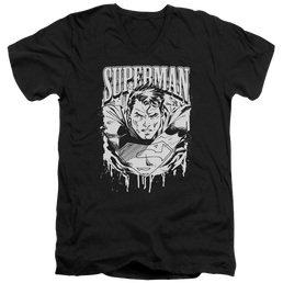 Superman Super Metal - Men's V-Neck T-Shirt Men's V-Neck T-Shirt Superman   