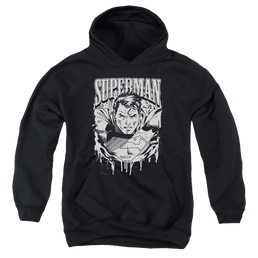 Superman Super Metal - Youth Hoodie Youth Hoodie (Ages 8-12) Superman   