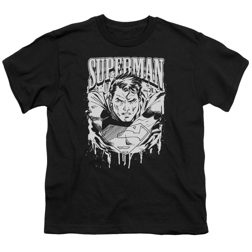 Superman Super Metal - Youth T-Shirt Youth T-Shirt (Ages 8-12) Superman   