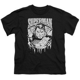 Superman Super Metal - Youth T-Shirt Youth T-Shirt (Ages 8-12) Superman   