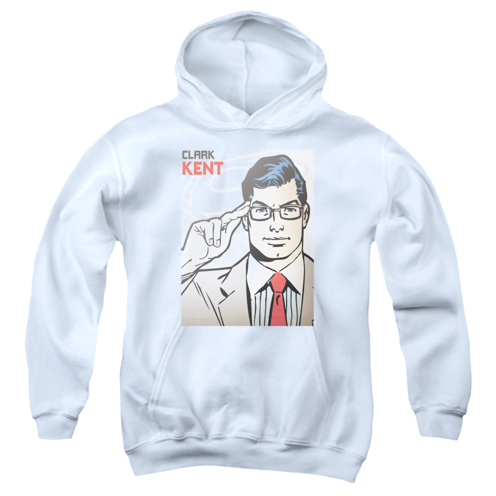 Superman Clark Kent Cover - Youth Hoodie Youth Hoodie (Ages 8-12) Superman   