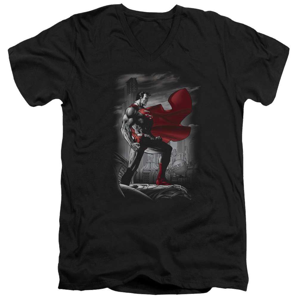 Superman Metropolis Guardian - Men's V-Neck T-Shirt Men's V-Neck T-Shirt Superman   