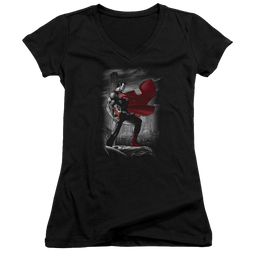Superman Metropolis Guardian - Juniors V-Neck T-Shirt Juniors V-Neck T-Shirt Superman   