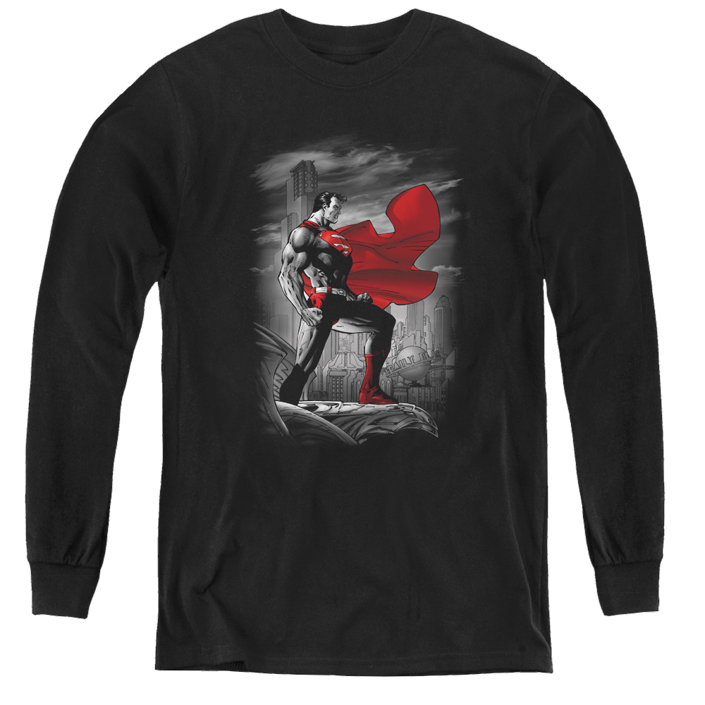 Superman Metropolis Guardian - Youth Long Sleeve T-Shirt Youth Long Sleeve T-Shirt Superman   