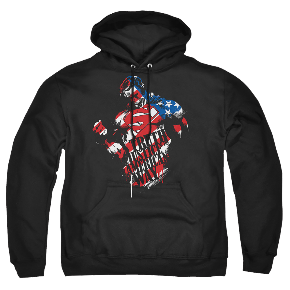 Superman The American Way - Pullover Hoodie Pullover Hoodie Superman   