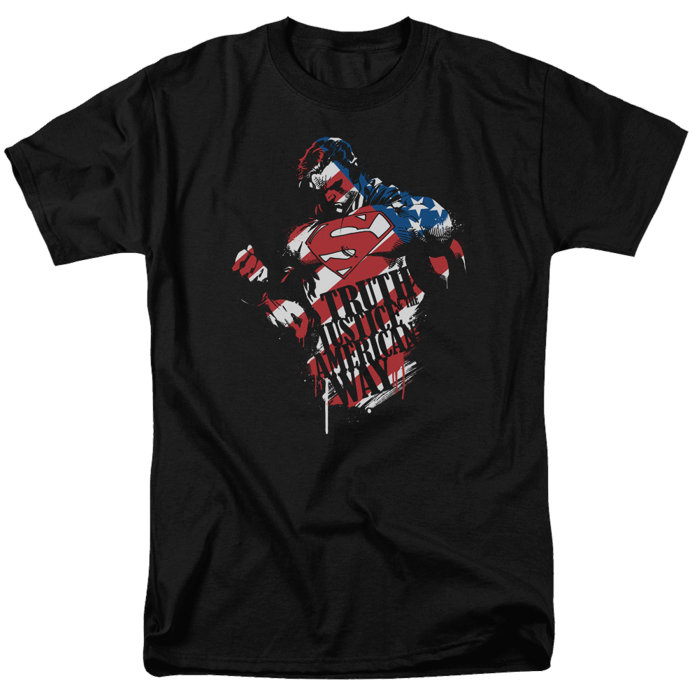 Superman The American Way - Men's Regular Fit T-Shirt Men's Regular Fit T-Shirt Superman   