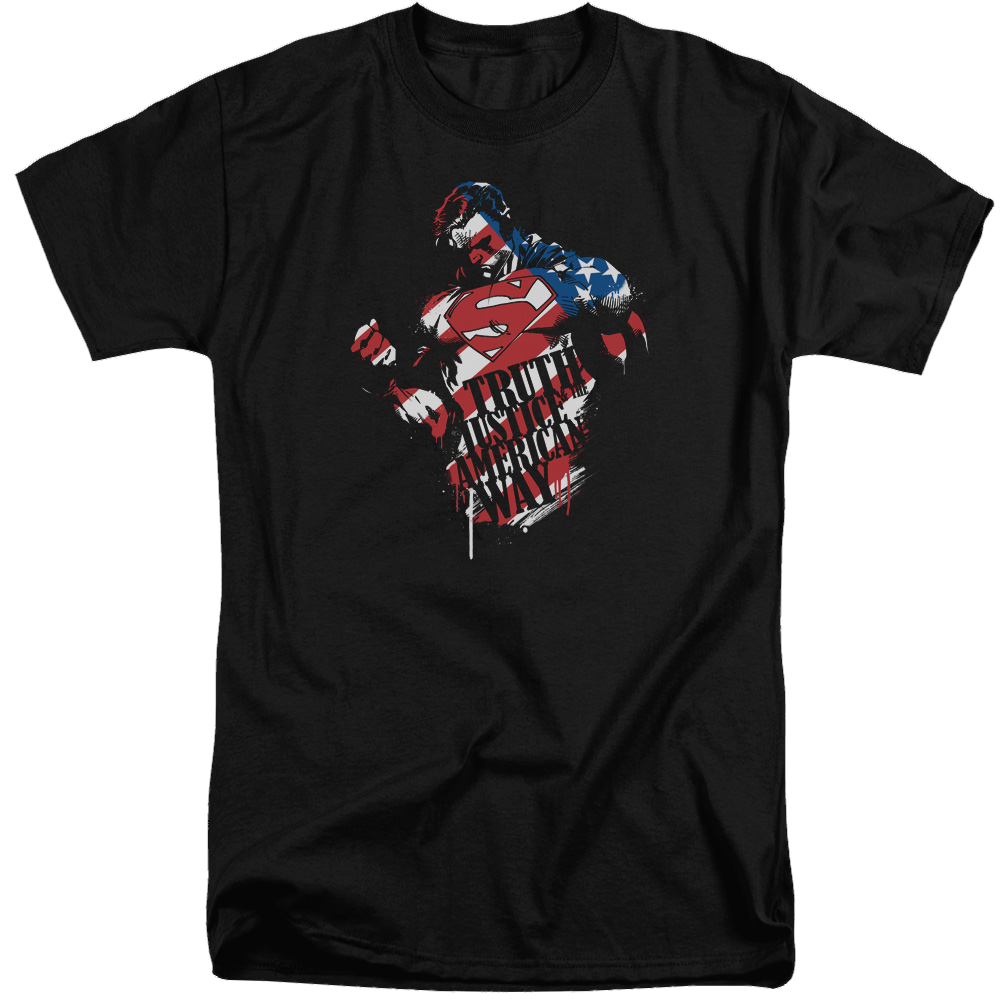 Superman The American Way - Men's Tall Fit T-Shirt Men's Tall Fit T-Shirt Superman   