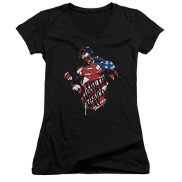Superman The American Way - Juniors V-Neck T-Shirt Juniors V-Neck T-Shirt Superman   