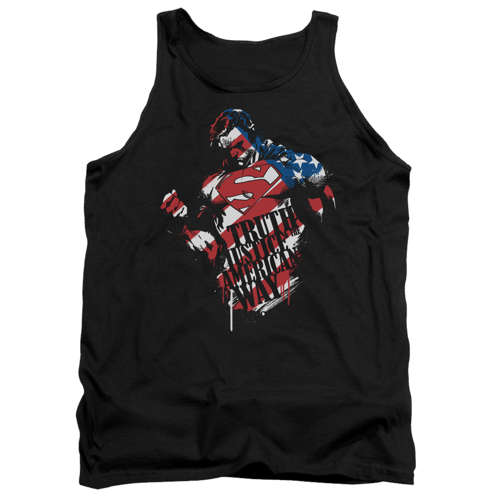 Superman The American Way - Men's Tank Top Men's Tank Superman   