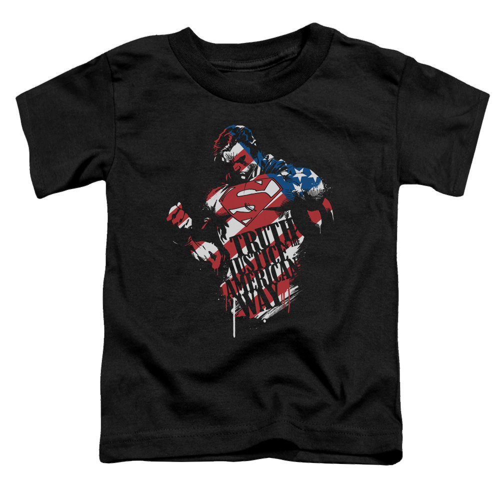 Superman The American Way - Toddler T-Shirt Toddler T-Shirt Superman   