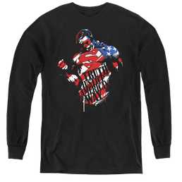 Superman The American Way - Youth Long Sleeve T-Shirt Youth Long Sleeve T-Shirt Superman   