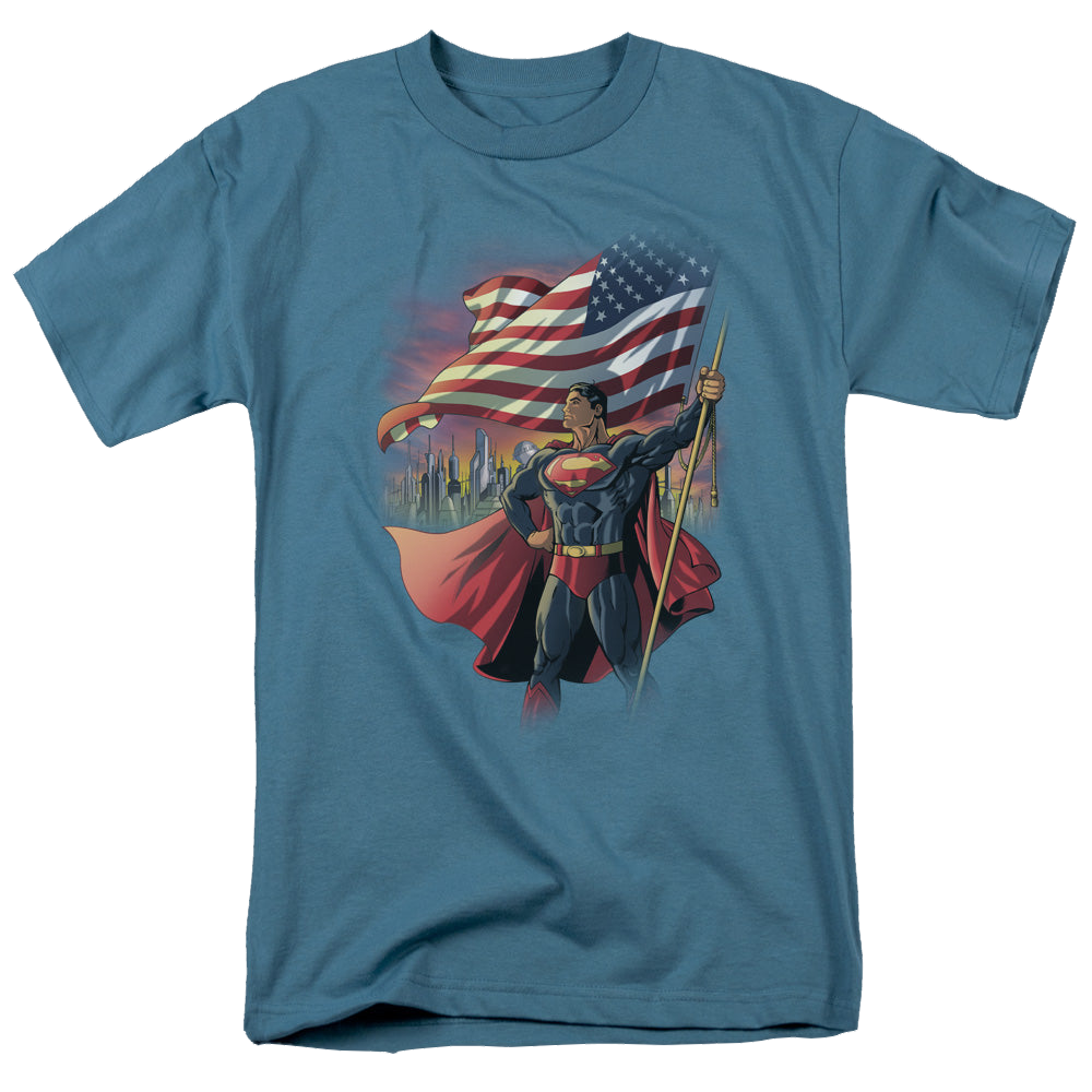 Superman American Hero - Men's Regular Fit T-Shirt Men's Regular Fit T-Shirt Superman   