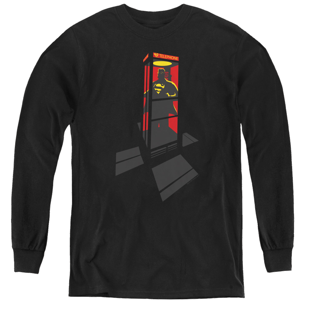 Superman Super Booth - Youth Long Sleeve T-Shirt Youth Long Sleeve T-Shirt Superman   