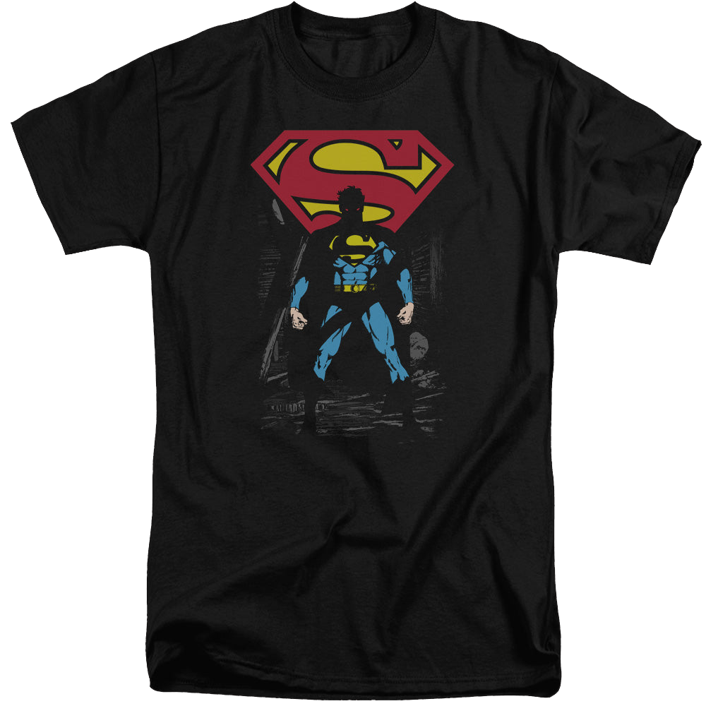 Superman Dark Alley - Men's Tall Fit T-Shirt Men's Tall Fit T-Shirt Superman   