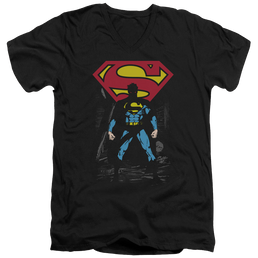 Superman Dark Alley - Men's V-Neck T-Shirt Men's V-Neck T-Shirt Superman   