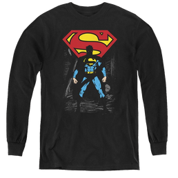 Superman Dark Alley - Youth Long Sleeve T-Shirt Youth Long Sleeve T-Shirt Superman   