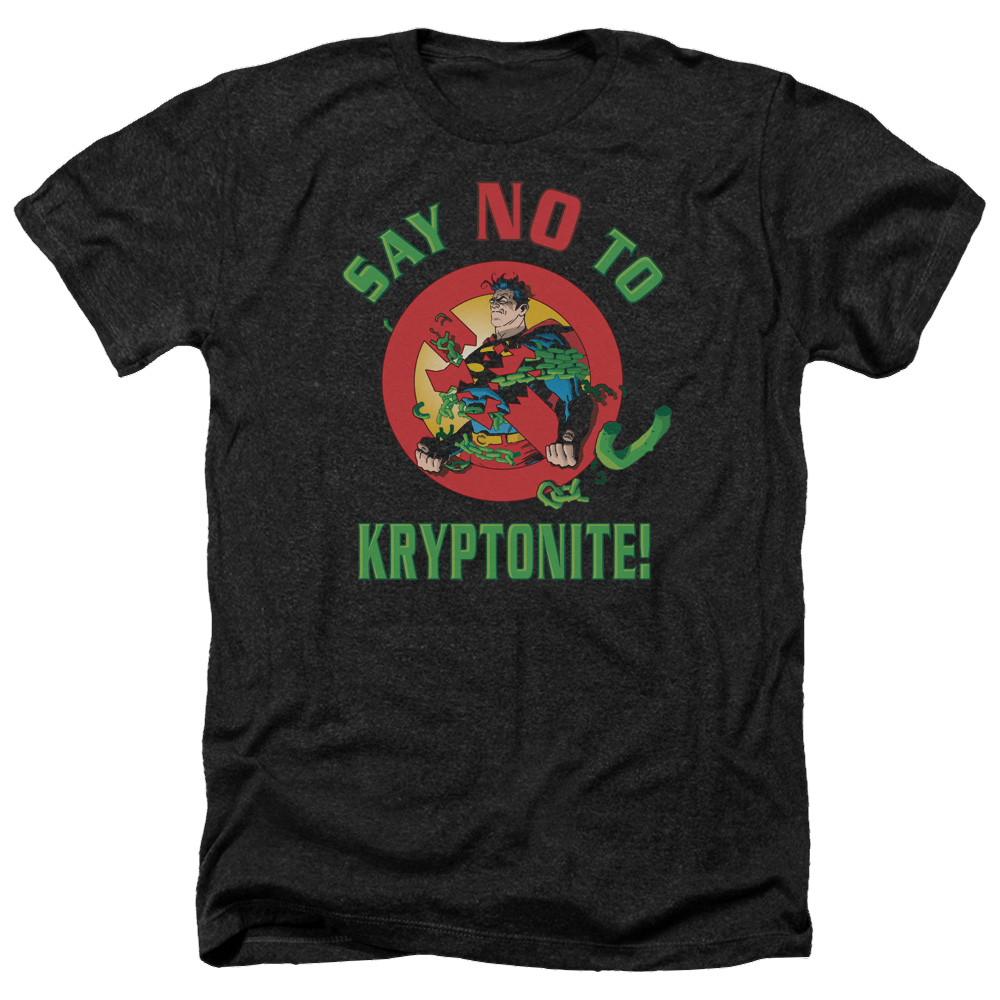 Superman Say No To Kryptonite - Men's Heather T-Shirt Men's Heather T-Shirt Superman   