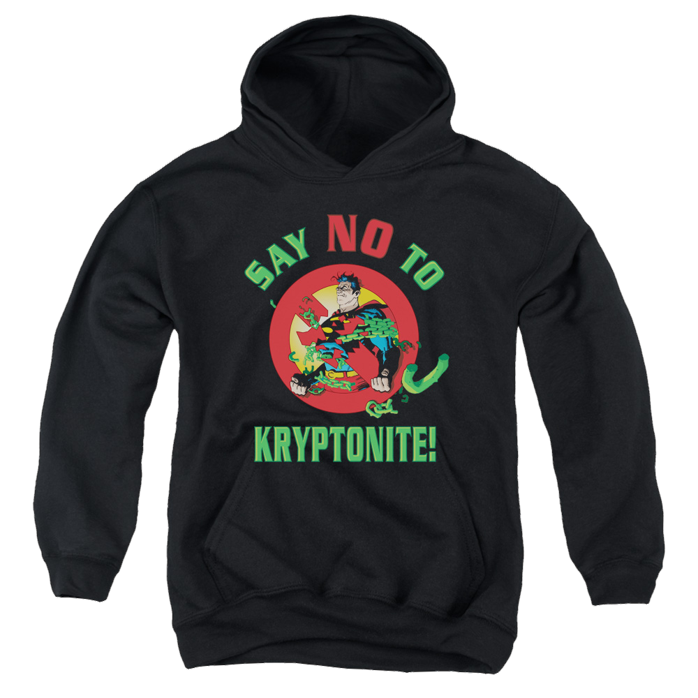 Superman Say No To Kryptonite - Youth Hoodie Youth Hoodie (Ages 8-12) Superman   