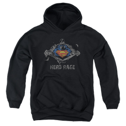 Superman Nerd Rage - Youth Hoodie Youth Hoodie (Ages 8-12) Superman   