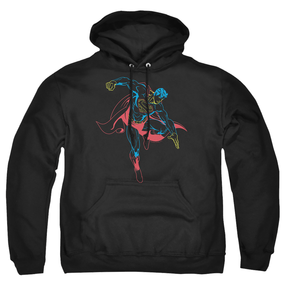 Superman Neon Superman - Pullover Hoodie Pullover Hoodie Superman   
