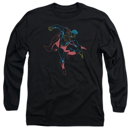 Superman Neon Superman - Men's Long Sleeve T-Shirt Men's Long Sleeve T-Shirt Superman   