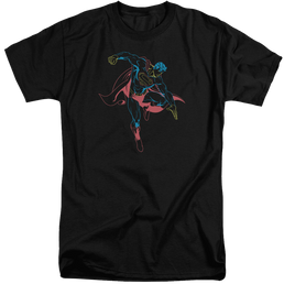 Superman Neon Superman - Men's Tall Fit T-Shirt Men's Tall Fit T-Shirt Superman   