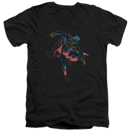 Superman Neon Superman - Men's V-Neck T-Shirt Men's V-Neck T-Shirt Superman   